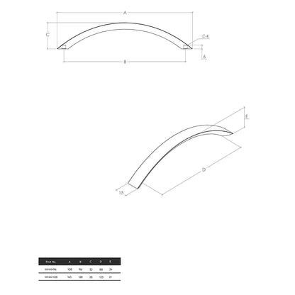 Momo Brooklyn Bow Handle - Available in Various Finishes and Sizes