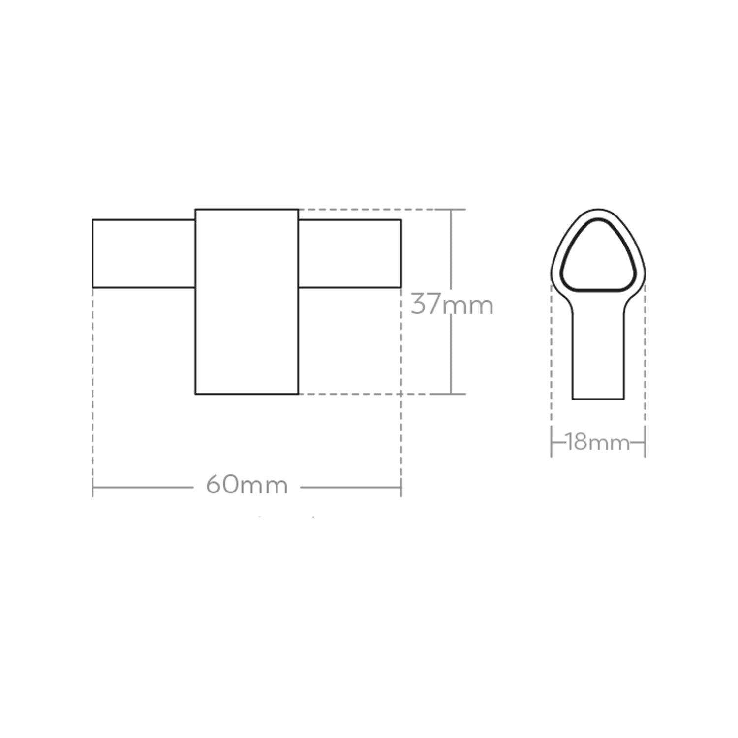 Momo Casper Knob - Available In Polished Gold and Polished Nickel