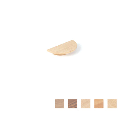 Momo Daintree Half Round Timber Handle - Available in Various Finishes and Sizes