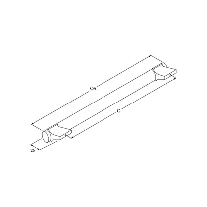 Momo Emma D Handle - Available In Various Finishes and Sizes