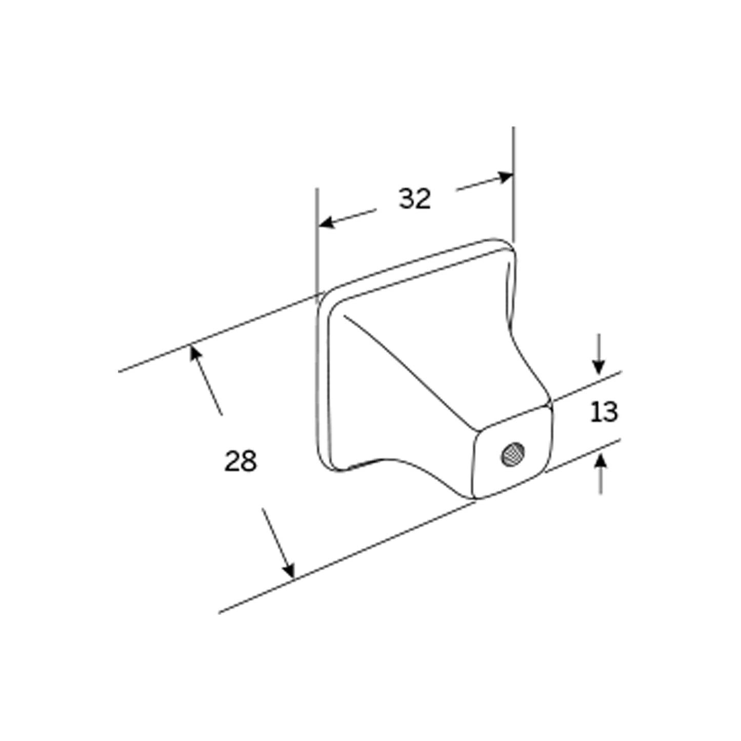 Momo Georgia Square Knob - Available In Various Finishes