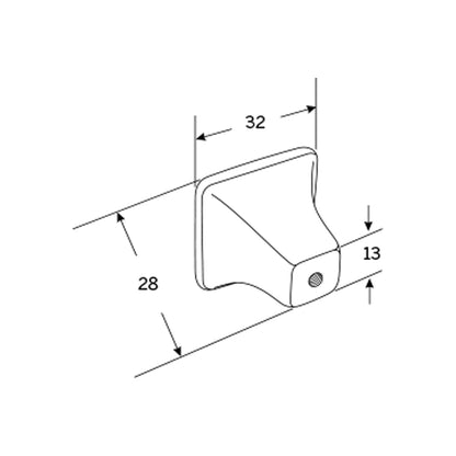Momo Georgia Square Knob - Available In Various Finishes