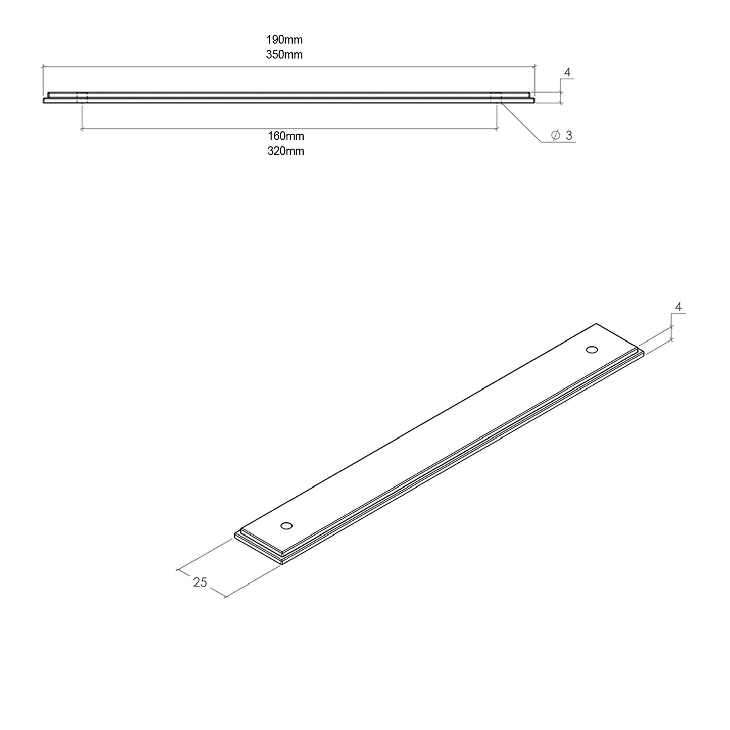 Momo Liberty Backplate - Available In Various Finishes and Sizes