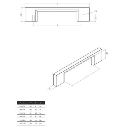 Momo Livorno D Handle - Available in Various Finishes and Sizes