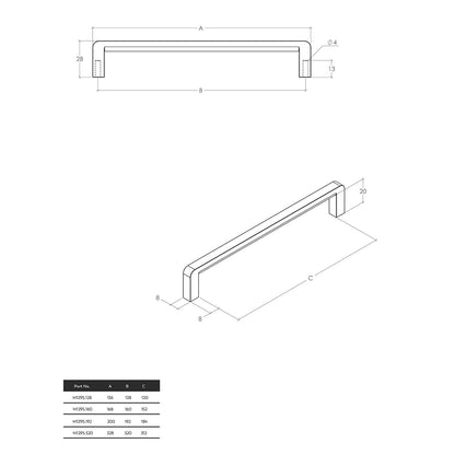 Momo Milano D Handle - Available in Various Finishes and Sizes