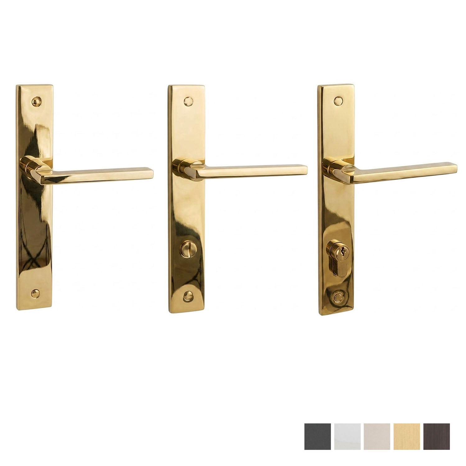 N2LOK Decorus Modern Square Long Plate - Available in Various Finishes and Function