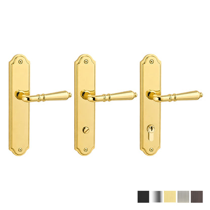 N2LOK Dora Classic Round Long Plate - Available in Various Finishes and Function