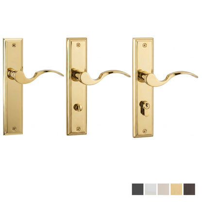 N2LOK Flutto Classic Square Long Plate - Available in Various Finishes and Function