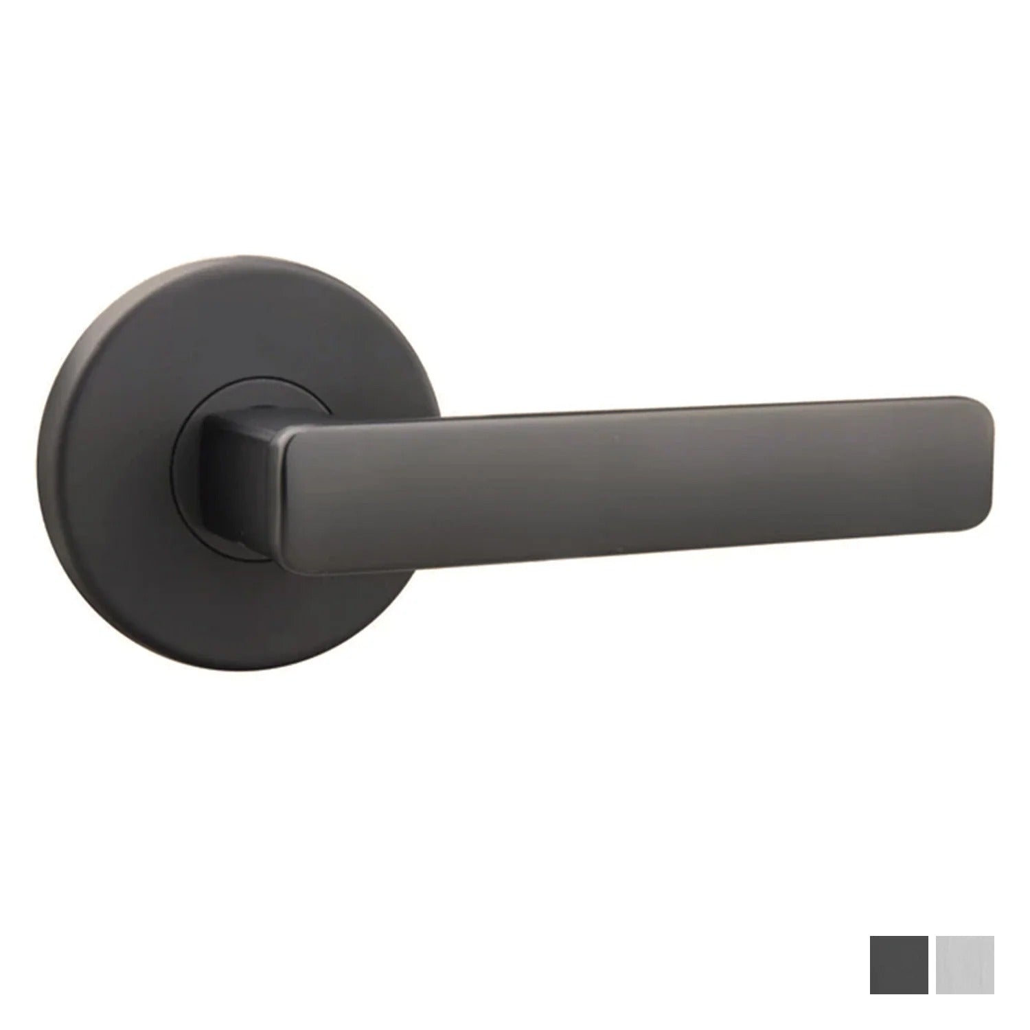 N2lok Vitus Door Lever on Round Rose Passage Set Clear Pack - Available in Various Finishes