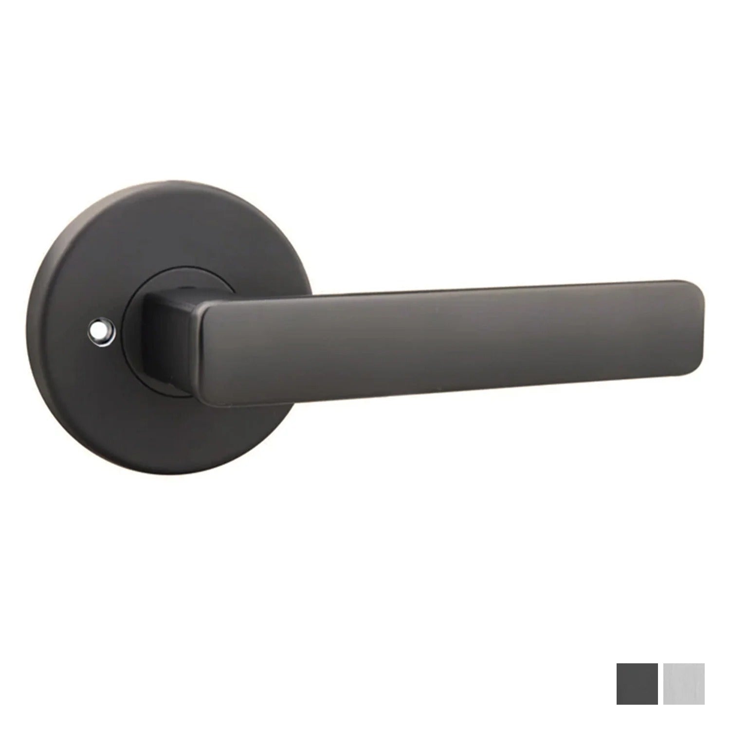 N2lok Vitus Door Lever on Round Rose Privacy Set Clear Pack - Available in Various Finishes