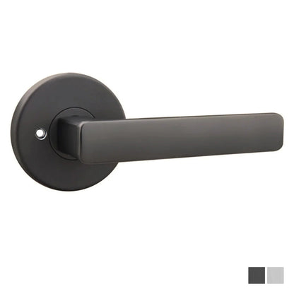 N2lok Vitus Door Lever on Round Rose Privacy Set Clear Pack - Available in Various Finishes