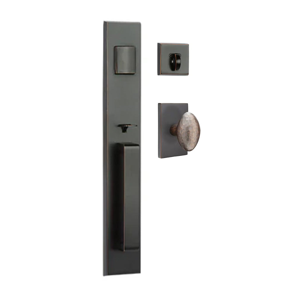 N2Lok Agrigento Egg Door Knob Single Cylinder Satin Nickel 8712 AO EK DSN