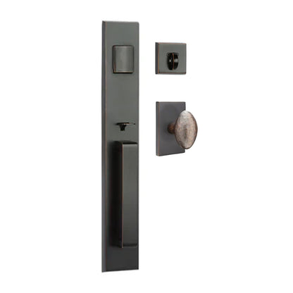 N2Lok Agrigento Egg Door Knob Single Cylinder Satin Nickel 8712 AO EK DSN