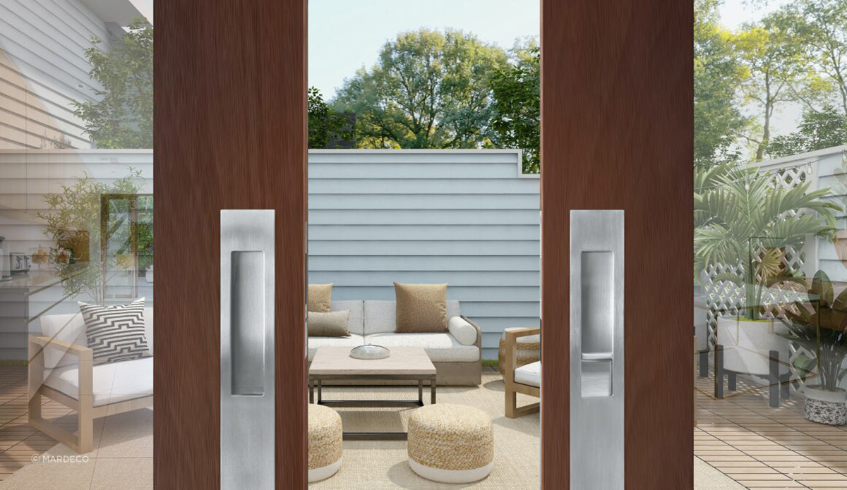 Mardeco M Series Long Plate Flush Pull - Available in Various Finishes