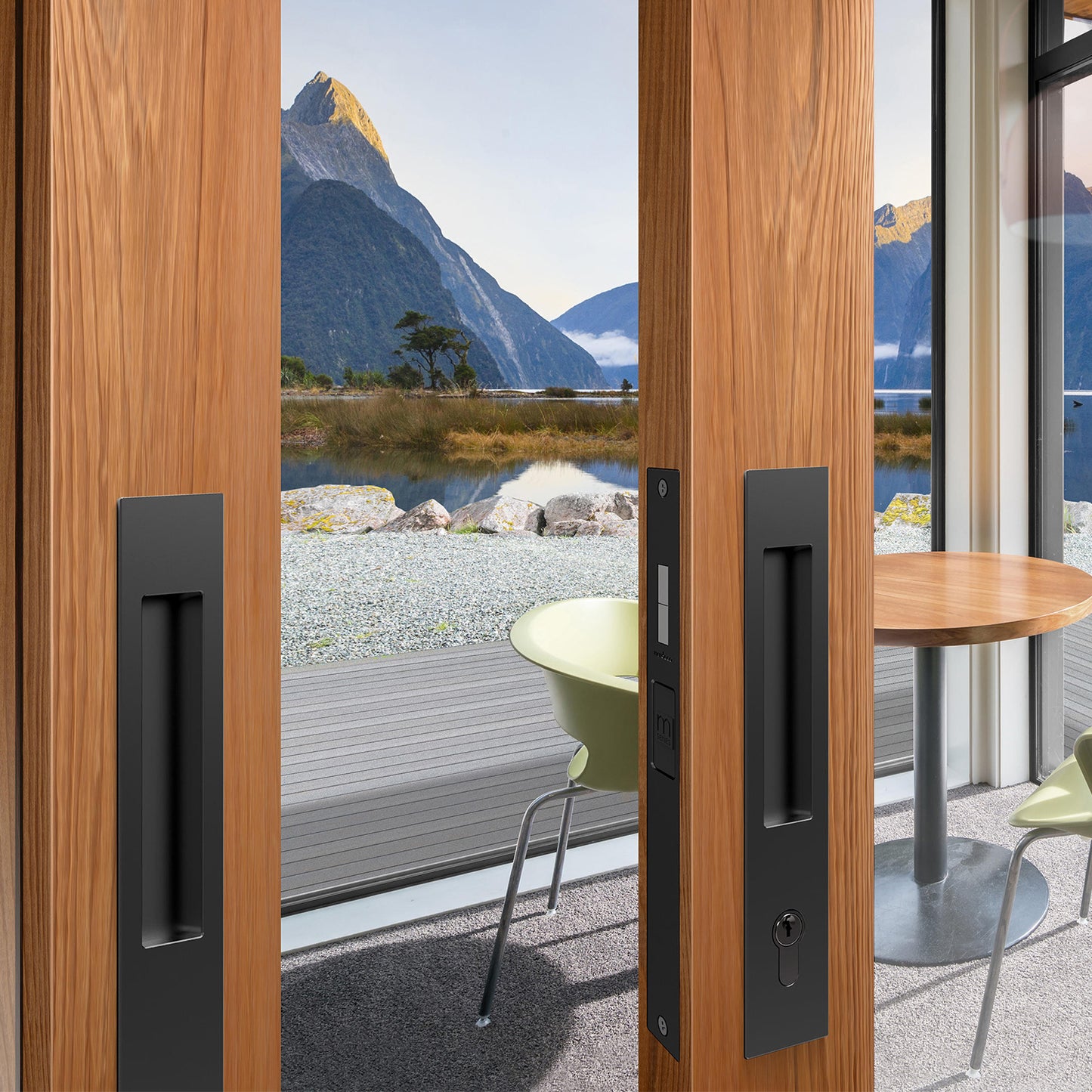 Mardeco M Series Flush Pull Euro Lock Set - Available in Various Finishes