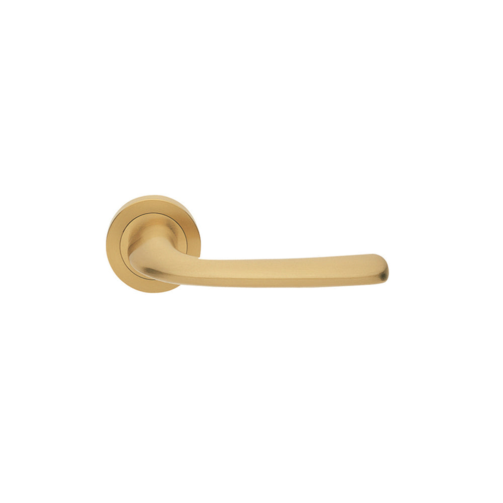 Manital Gogo Lever Set 50mm Round Rose Satin Brass GG5/F OSO