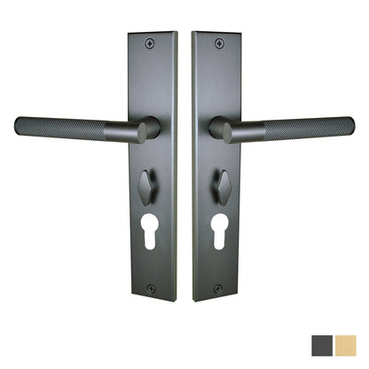Nidus Domici Knurled Lever on Longplate Only - Available in Various Finishes and Handing