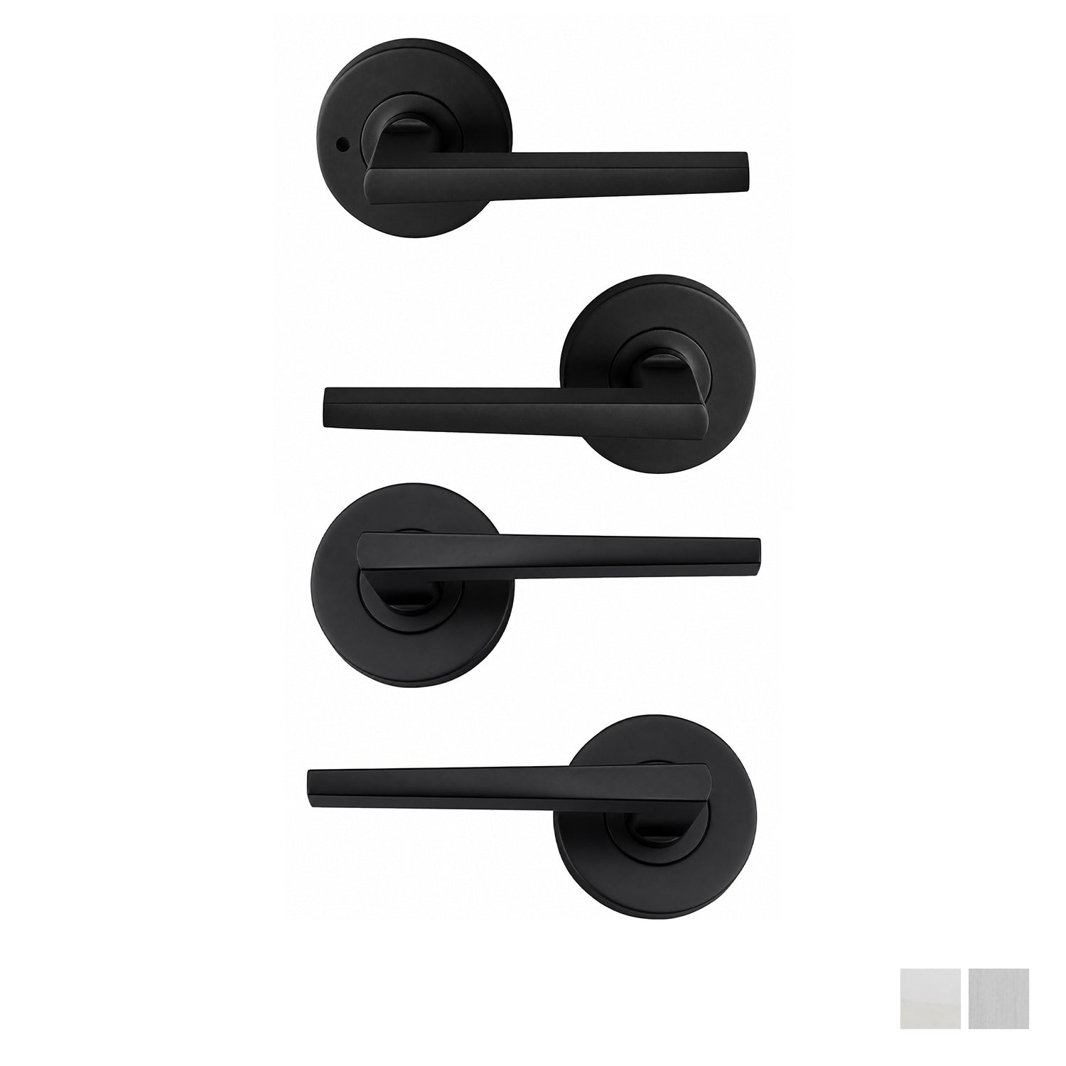 Nidus Door Handle Mediterranean Marino Round - Available in Various Finishes and Function