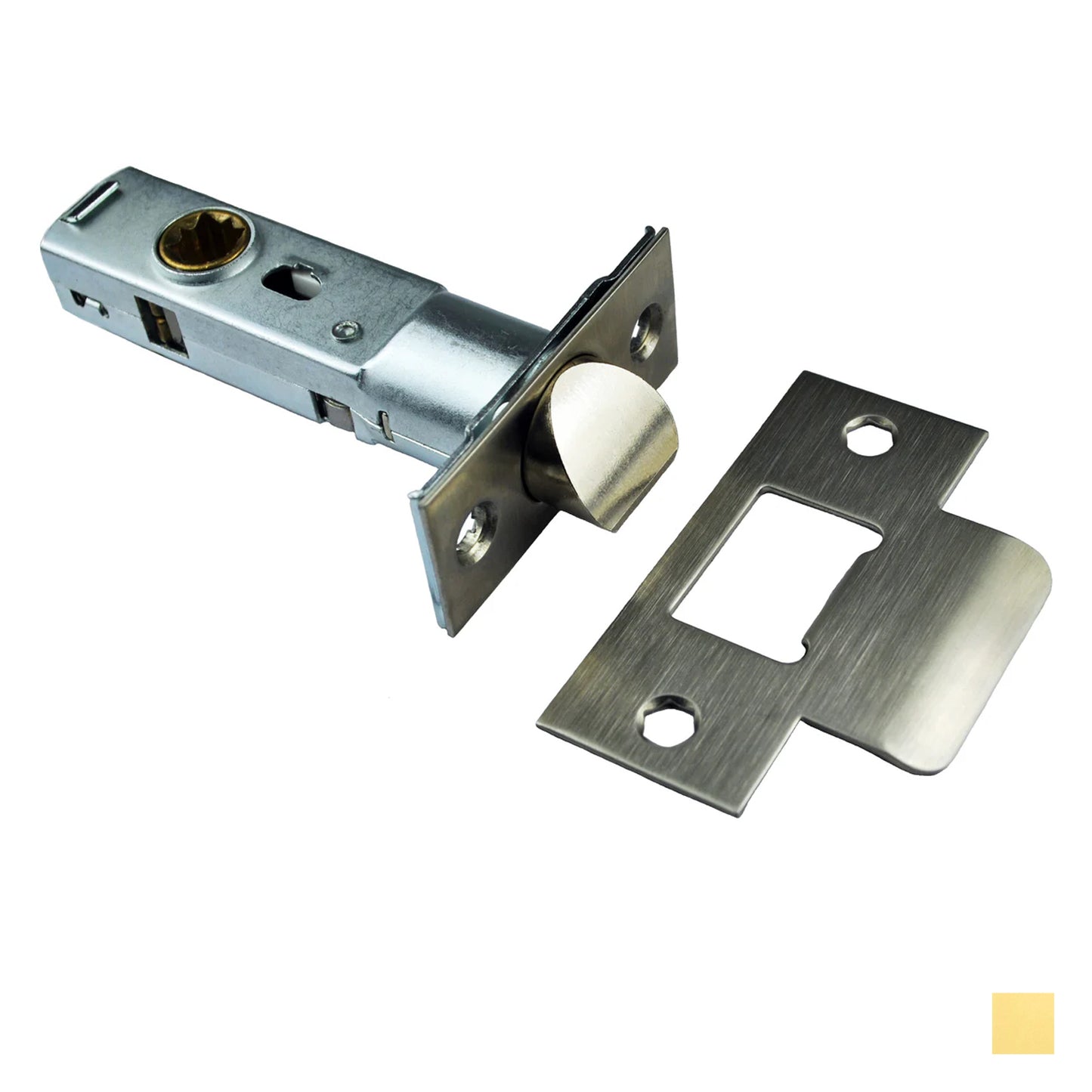 Manital Door Passage Latch 60mm Backset - Available in Polished Brass and Stainless Steel Finish