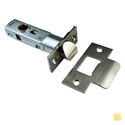 Manital Door Passage Latch 60mm Backset - Available in Polished Brass and Stainless Steel Finish