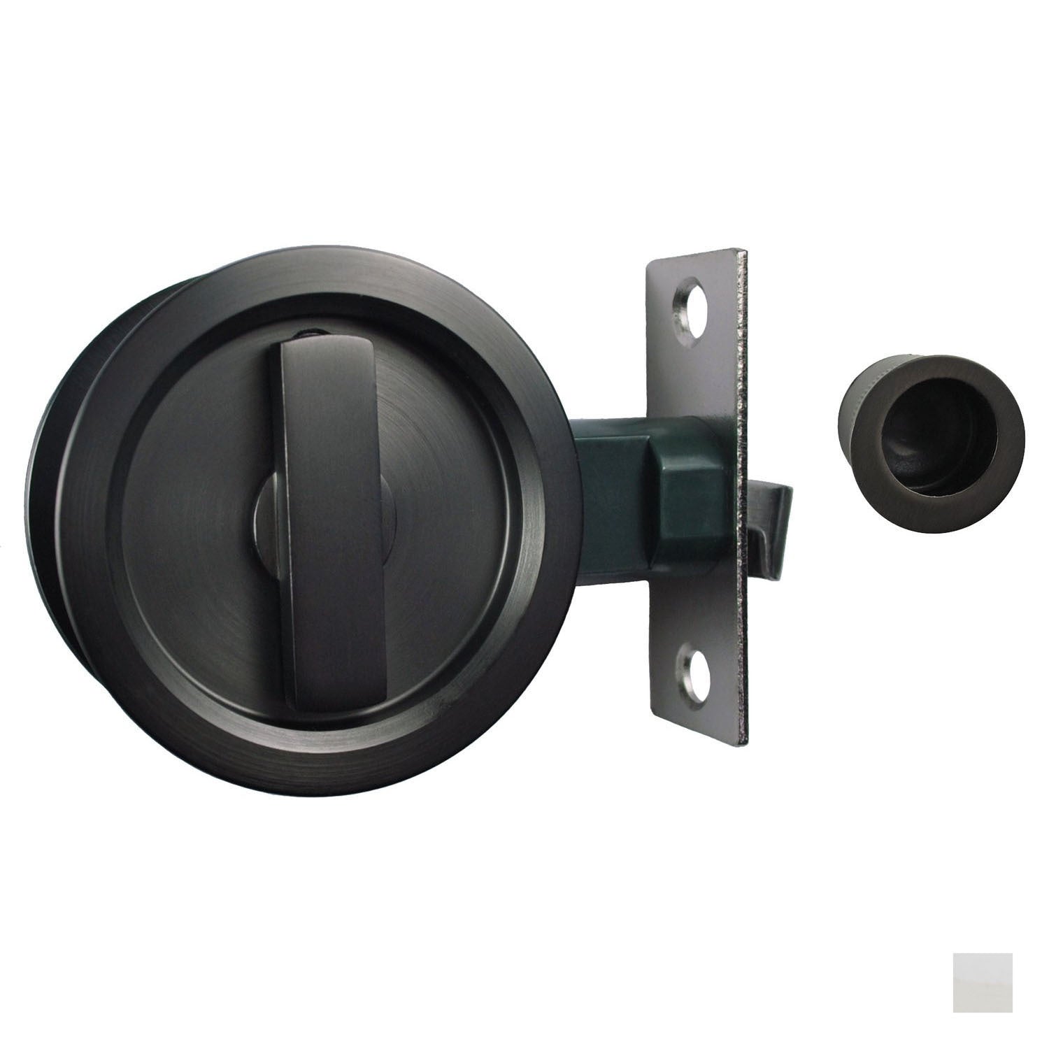 Nidus Cavity Sliding Privacy Door Lock with Edge Pull | Keeler Hardware