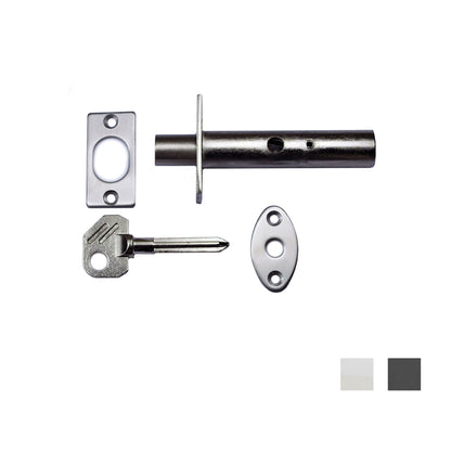 Nidus Security Auxiliary Door Bolt with Key - Available in Various Finishes