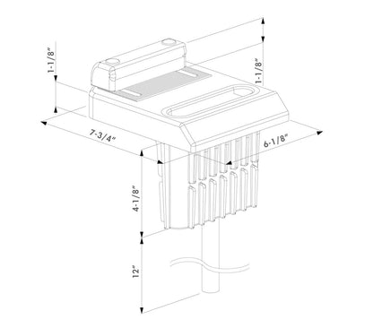 Locinox Off-Centered Ground Stop and Catch Matt Black P00006489