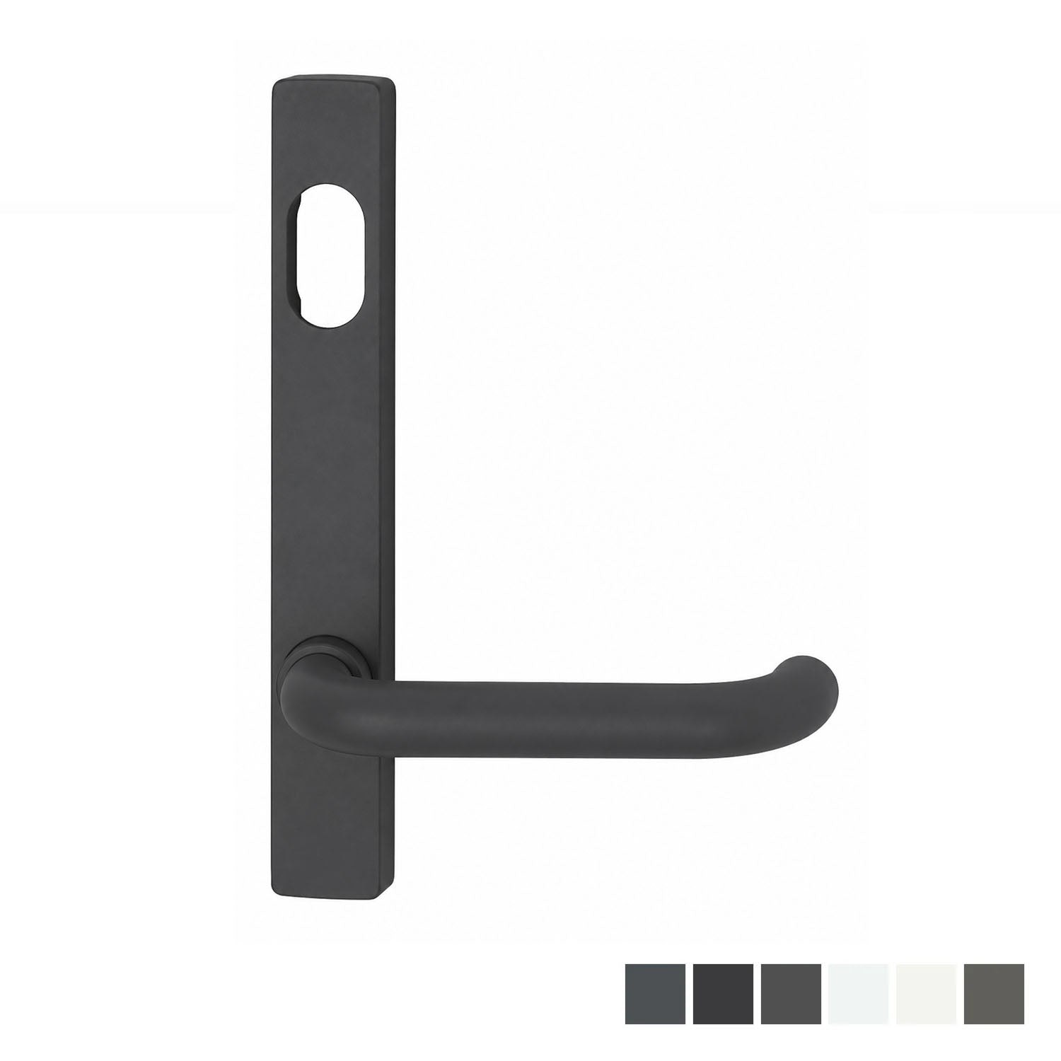 Lockwood 4801 Square End Plate with Cylinder Hole & 70 Lever Dulux - Available in Various Finishes