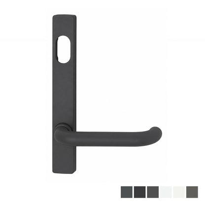 Lockwood 4801 Square End Plate with Cylinder Hole & 70 Lever Dulux - Available in Various Finishes