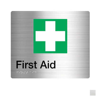 Tim The Sign Man First Aid Braille Sign - Available in Various Finishes