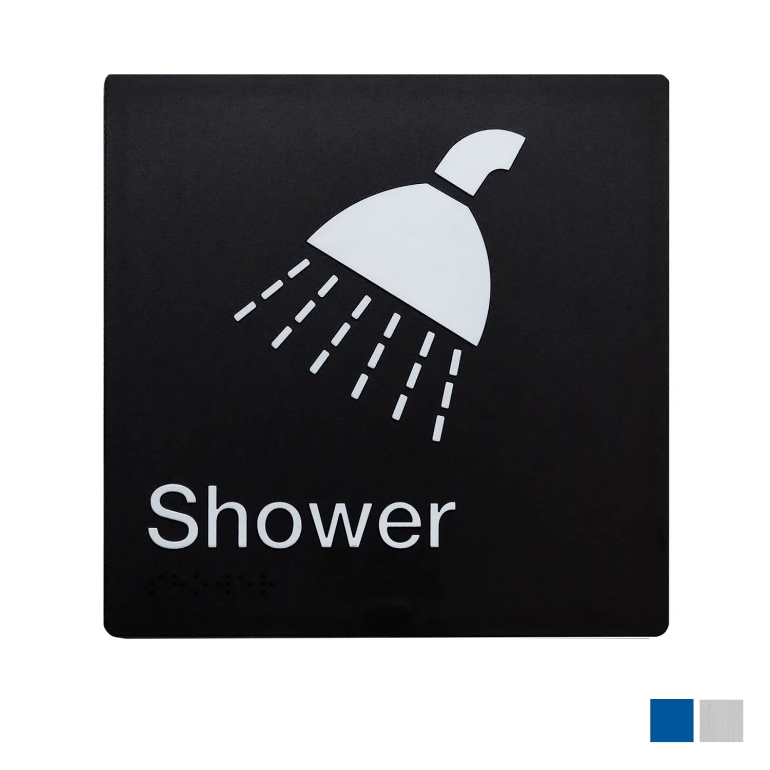 Tim The Sign Man Braille Shower Sign - Available in Various Finishes