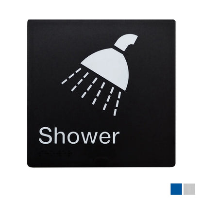 Tim The Sign Man Braille Shower Sign - Available in Various Finishes