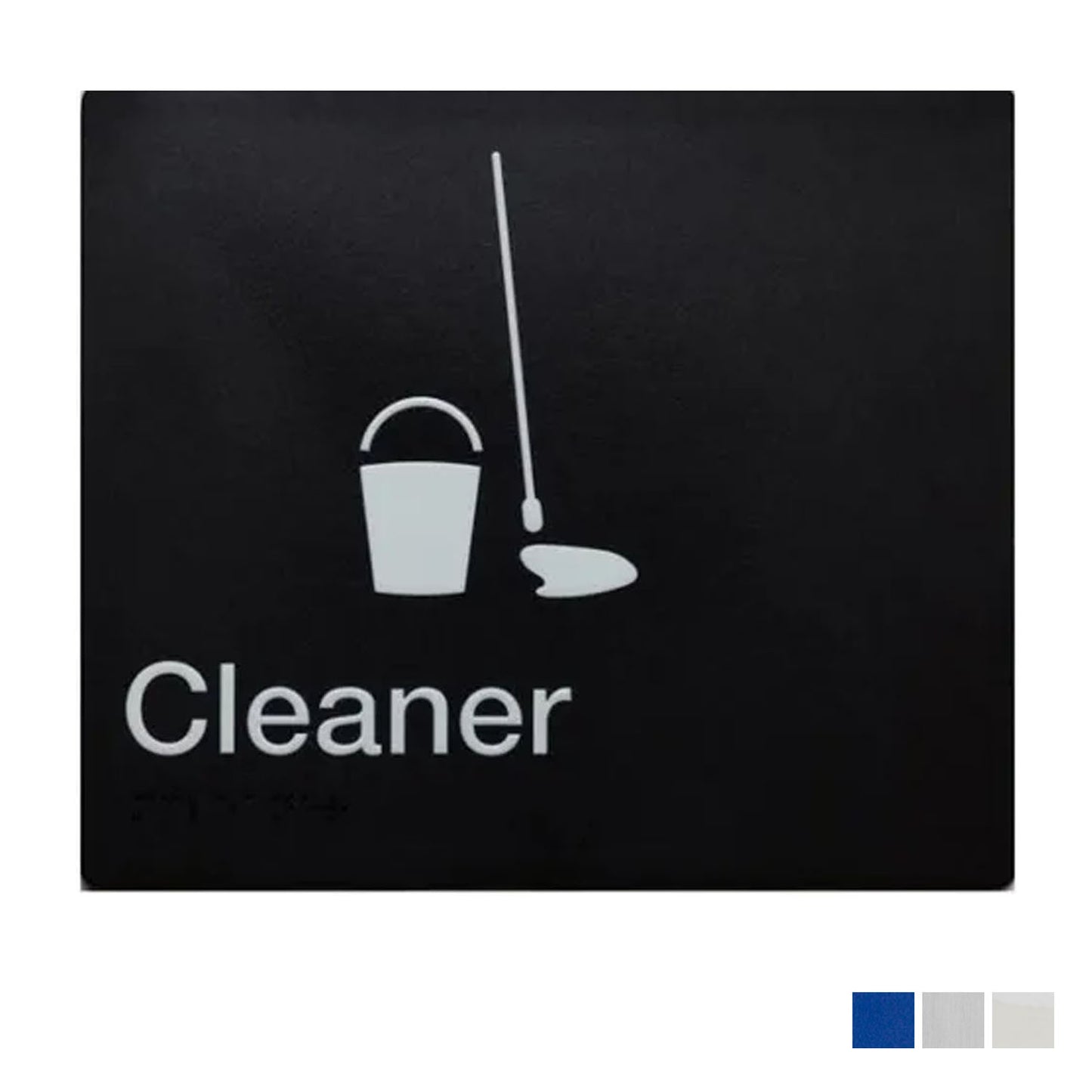 Tim The Sign Man Cleaner Braille Sign - Available in Various Finishes