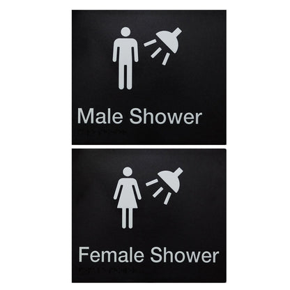 Tim The Sign Man Female Shower Amenity Sign - Available in Various Finishes