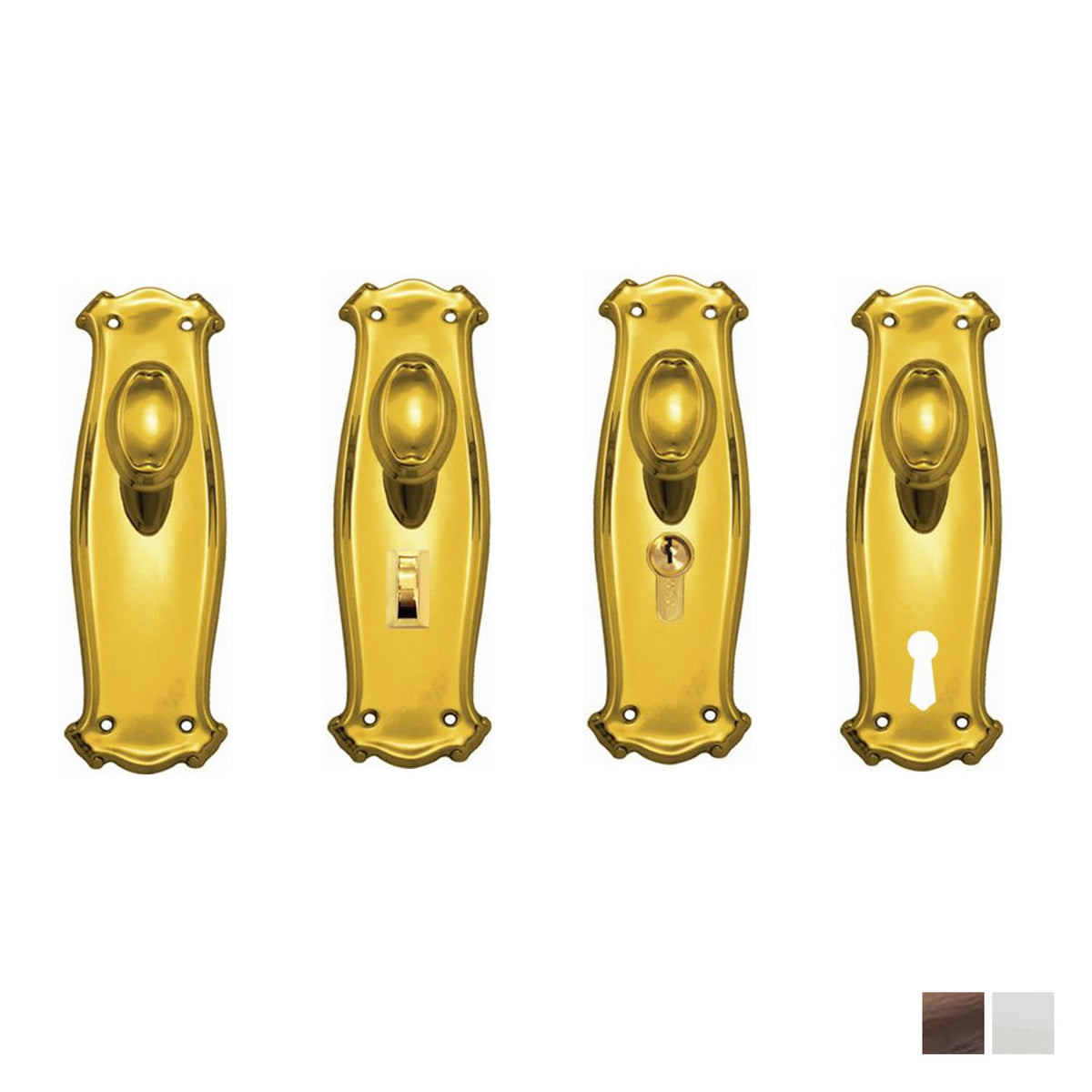Superior Brass Oval Knob Latch - Available in Various Function and Sizes