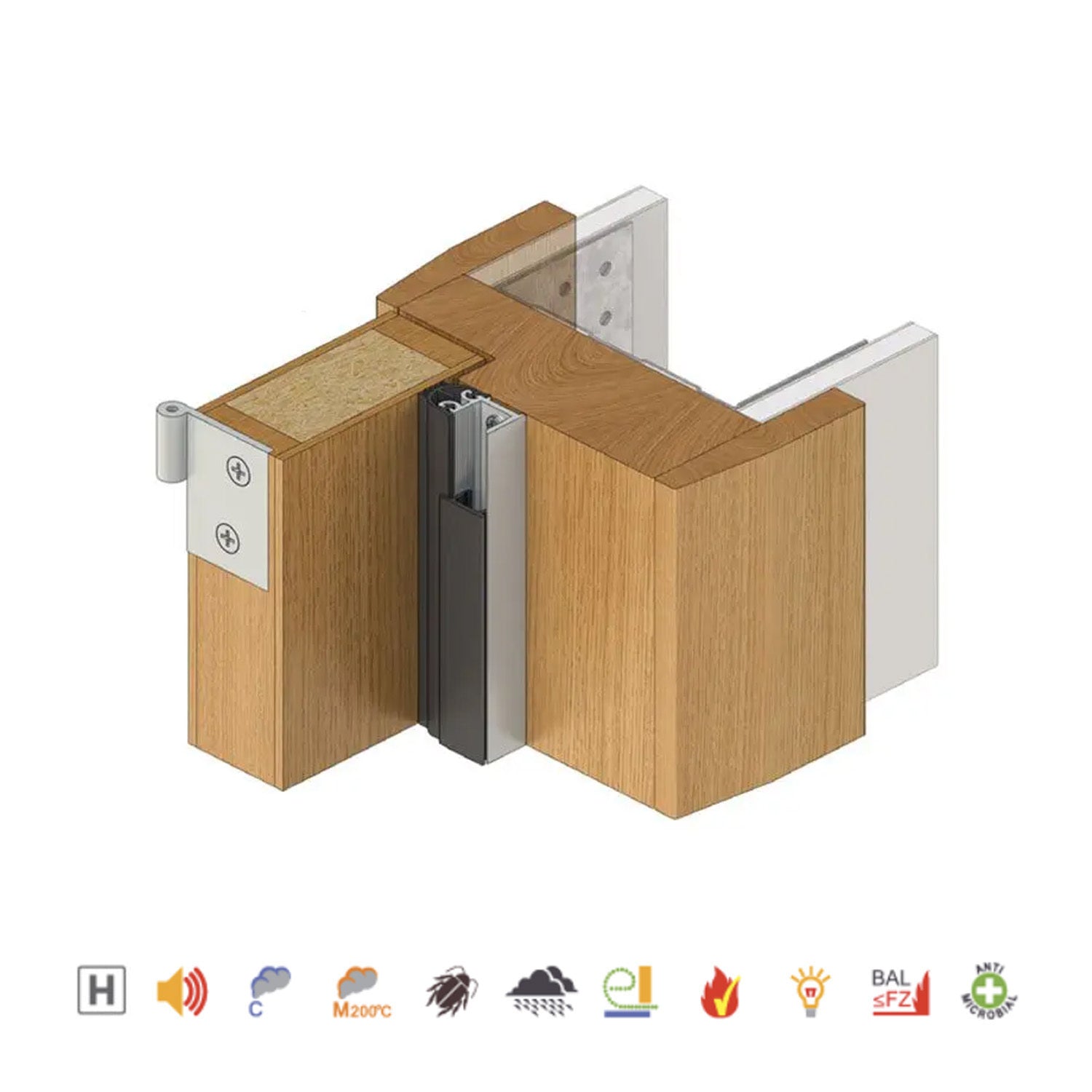 Raven RP10Si Door Frame Perimeter Seal Fire Rated Black - Available in Various Sizes