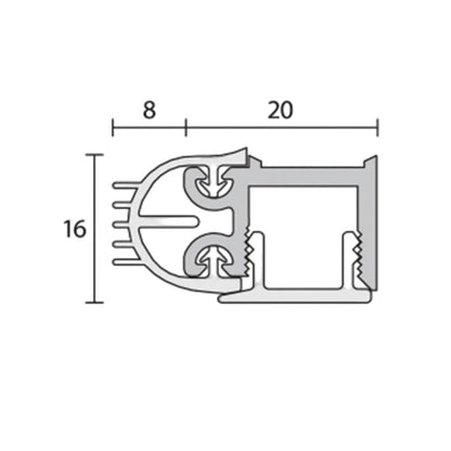 Raven RP10SI Acoustic and Smoke Door Frame Perimeter Seal - Available in Various Sizes|RAVA10SIPLDS|RAVA10SIPLS