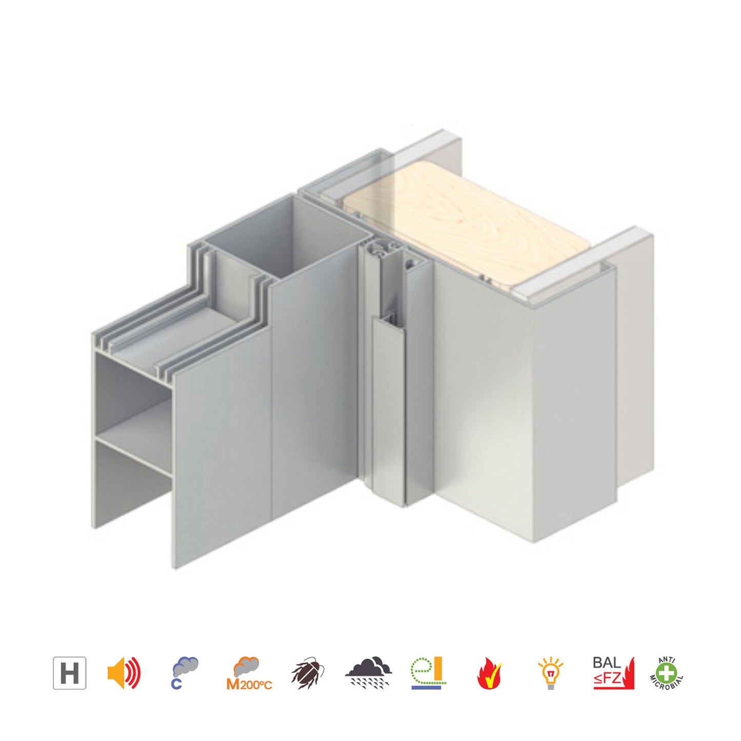 Raven RP10Si Acoustic and Smoke Door Stop Frame Seals Silver Anodised - Available in Various Sizes