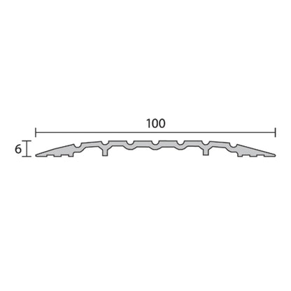 Raven RP116 Threshold Plate 1000mm Black A116BK1000
