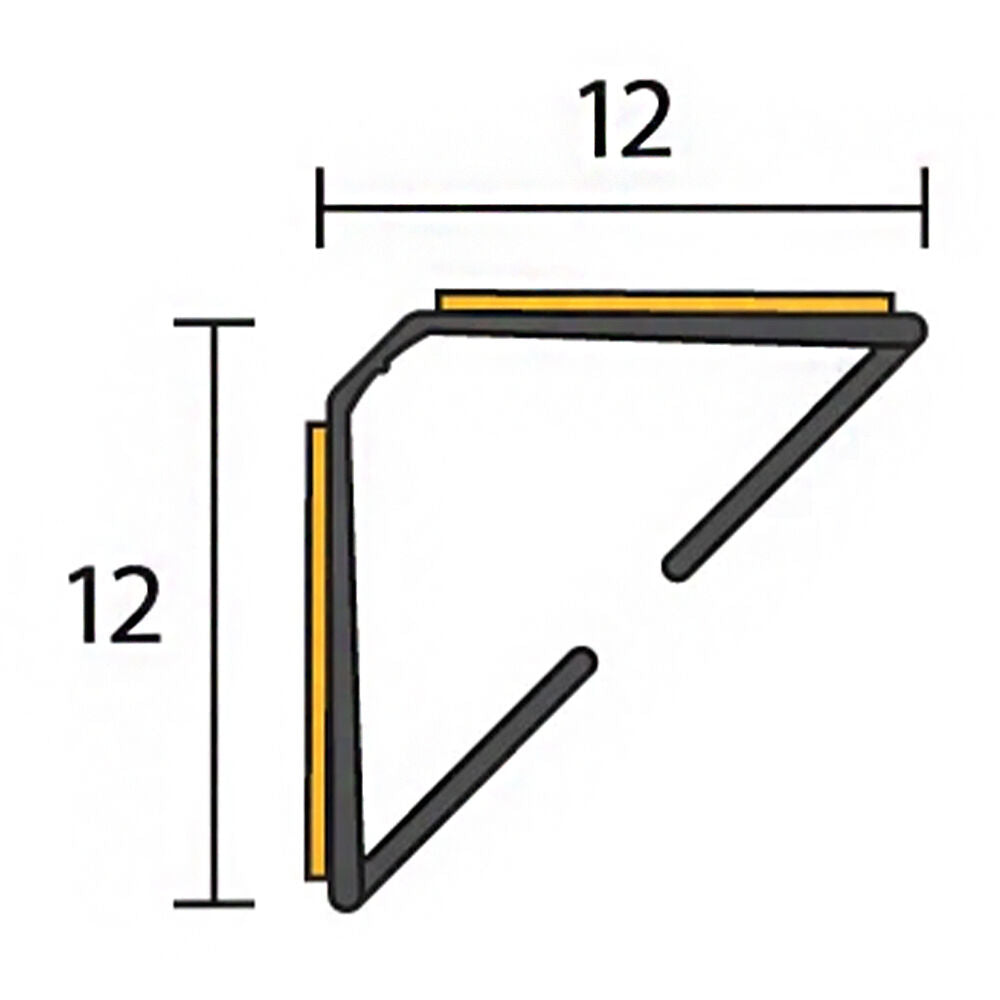 Raven RP120 Batwing Perimeter Seal Fire Rated - Available in Various Finishes and Sizes