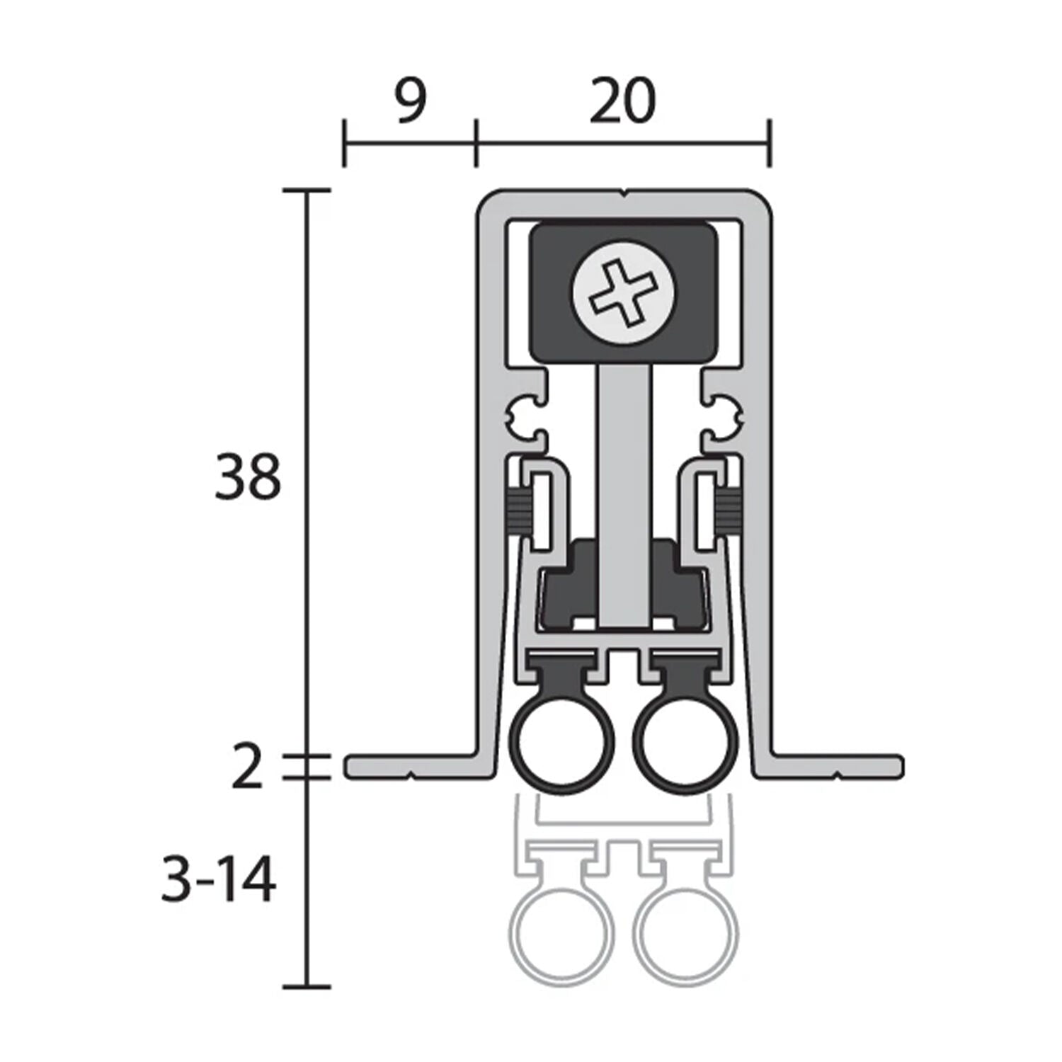 Raven RP127Si Automatic Door Bottom Seals - Available in Various Finishes and Sizes