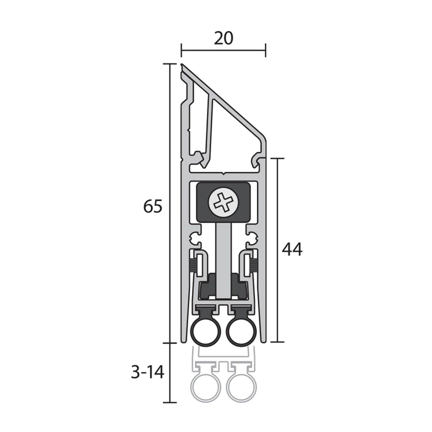 Raven RP128Si Automatic Door Bottom Seals - Available in Various Finishes and Sizes