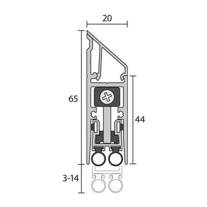 Raven RP128Si Automatic Door Bottom Seals - Available in Various Finishes and Sizes