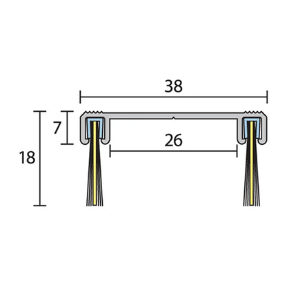 Raven RP129F Door Bottom Sweep Seal Silver Anodised - Available in Various Sizes