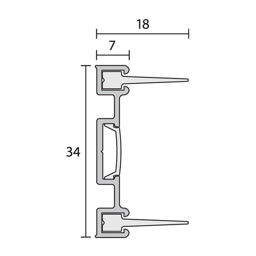 Raven RP130Si Perimeter Seal Silver Anodised - Available in Various Sizes