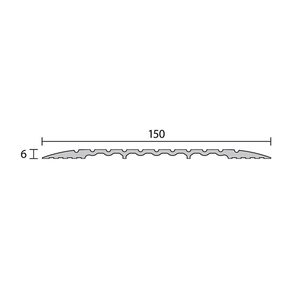 Raven RP137 Threshold Plate Silver Anodised - Available in Various Sizes