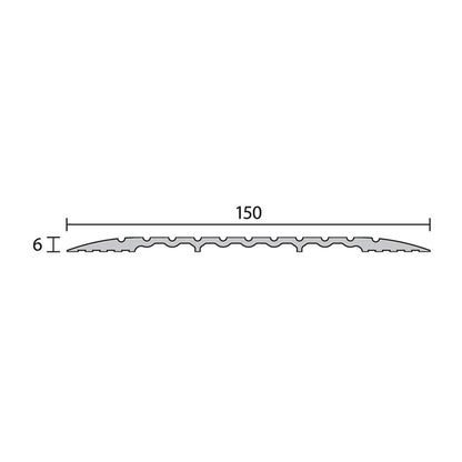 Raven RP137 Threshold Plate Silver Anodised - Available in Various Sizes
