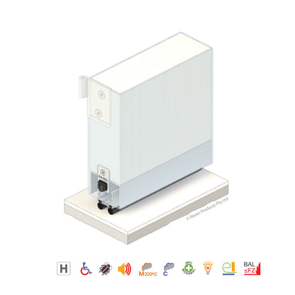 Raven RP144Si Automatic Door Bottom Seal Silver Anodized - Available in Various Sizes|RAVA144SIC0920|RAVA144SIC1220