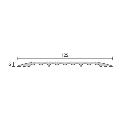 Raven RP151 Threshold Plate Silver Anodised - Available in Various Sizes
