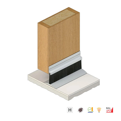 Raven RP15 Door Bottom Sweep Seal Silver Anodised - Available in Various Sizes|RAVA15C1000|RAVA15C2000|RAVA15C2250|RAVA15C3000